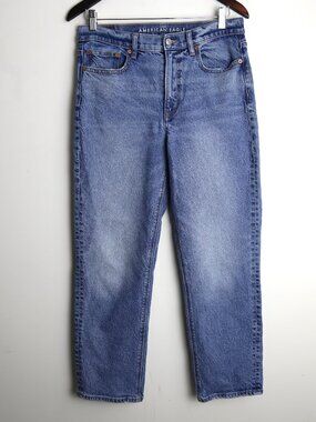 American Eagle Outfitters Stretch Women Jeans Denim Stonewash Blue Size 8